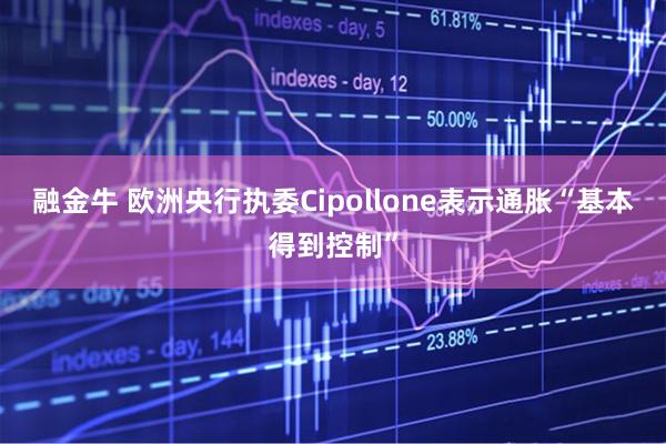 融金牛 欧洲央行执委Cipollone表示通胀“基本得到控制”
